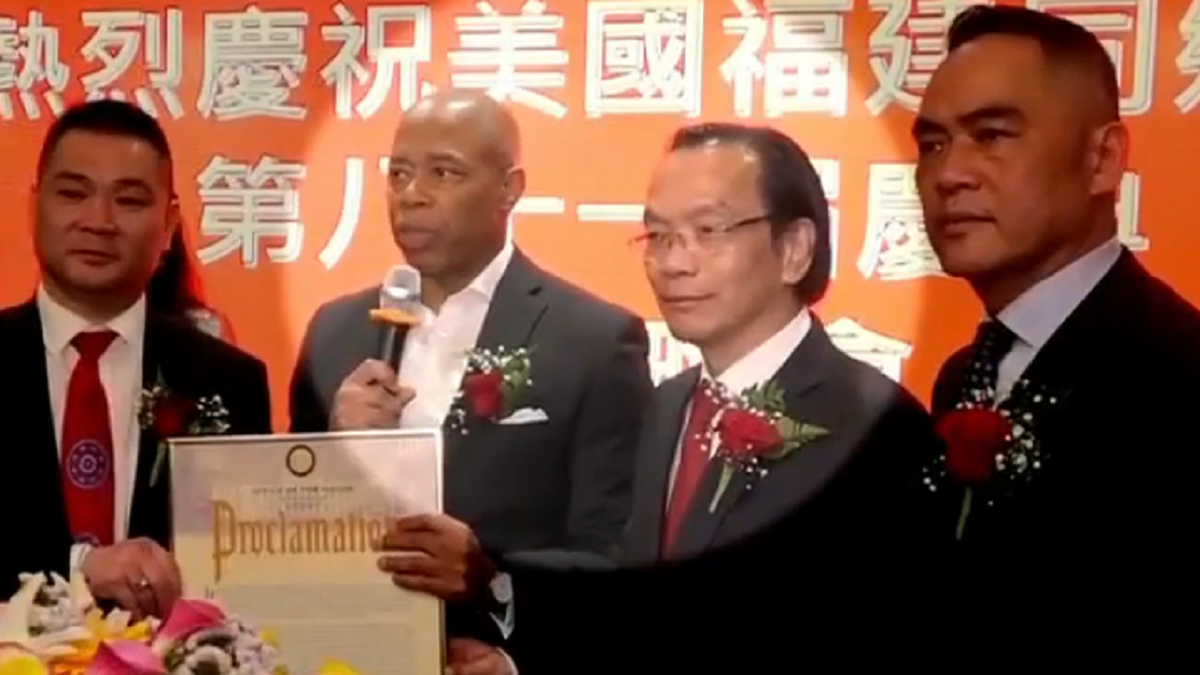 Lu Jianwang, NYC China police station suspect seen alongside Mayor Eric Adams