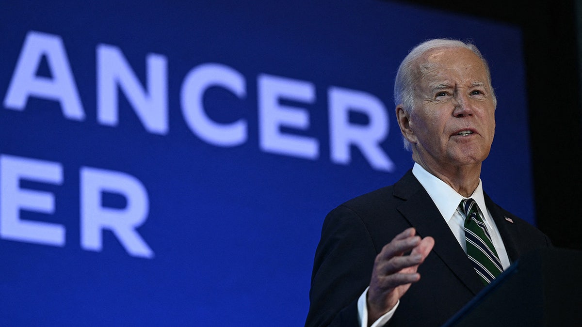 Joe Biden closeup from cancer event