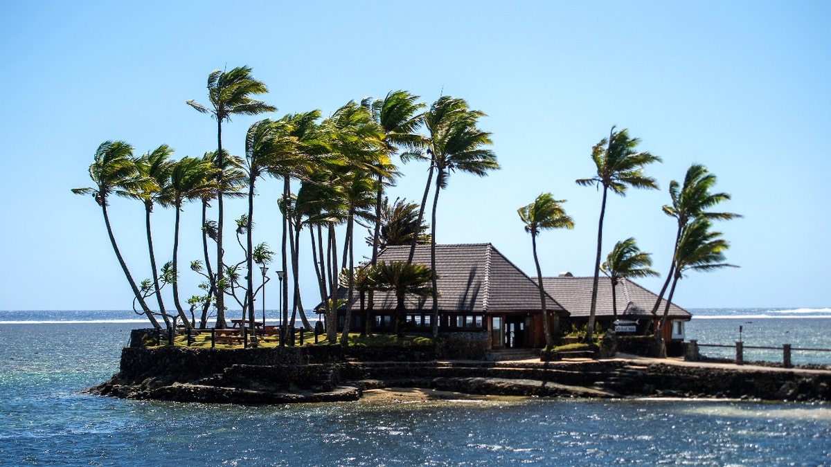 This photo shows a general view of the five-star Warwick Fiji resort on the Coral Coast, about 70 kilometers west of capital city Suva, on December 16, 2024.