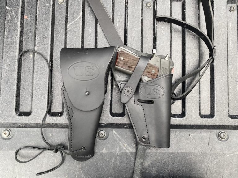 Classic 1911 Leather GI Holsters from 1791: M1916 and an M3 Tanker