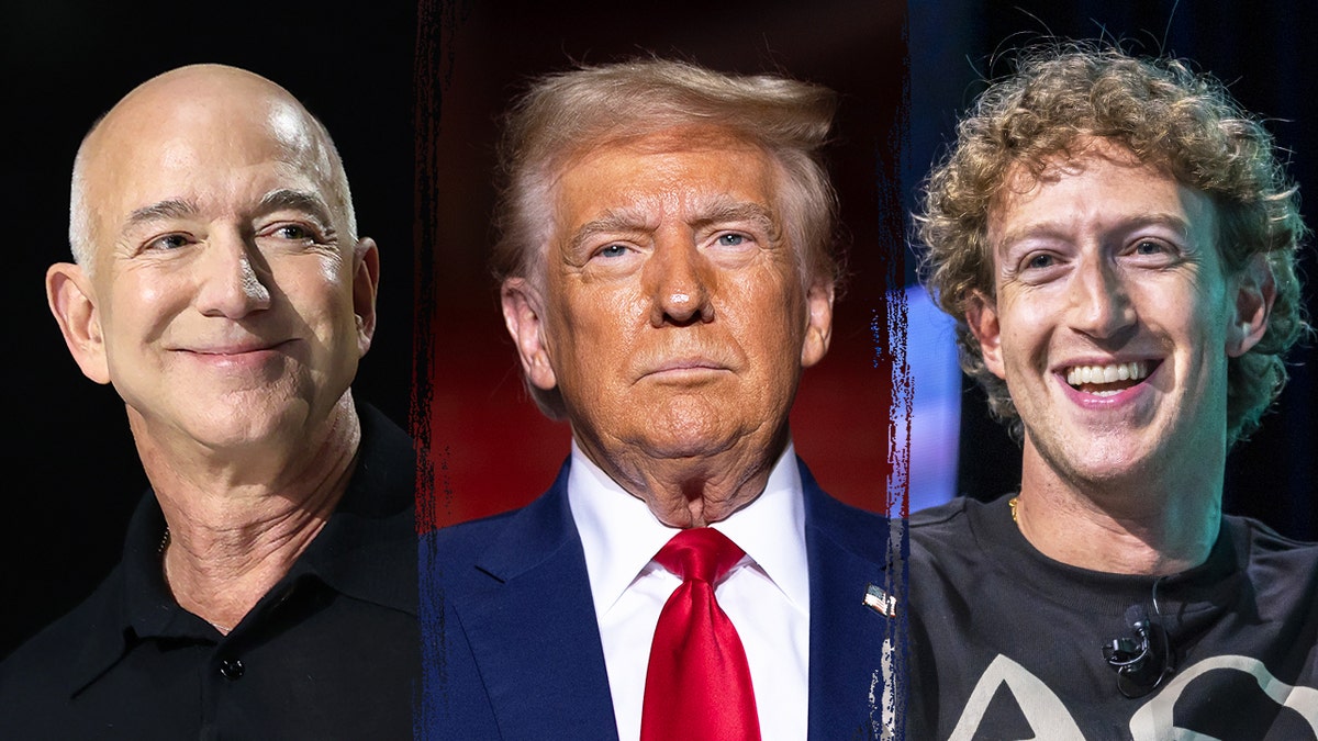 Bezos, Trump and Zuckerberg