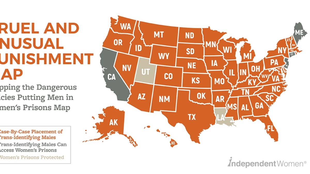 States that allow housing of trans-identifying inmates based on gender identity.