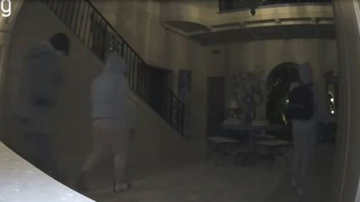 Screenshot of looting suspects in a Pacific Palisades home. View video here.