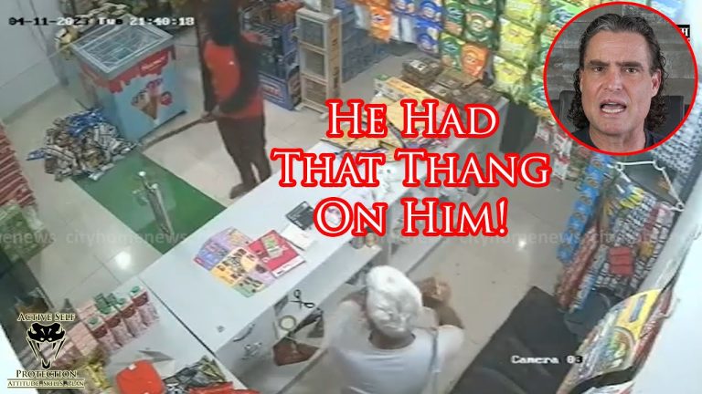 Scimitar-Wielding Shop Owner Sends Armed Robber Packing