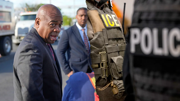 Who is the Democratic gubernatorial candidate arrested for trespassing at an ICE detention center?