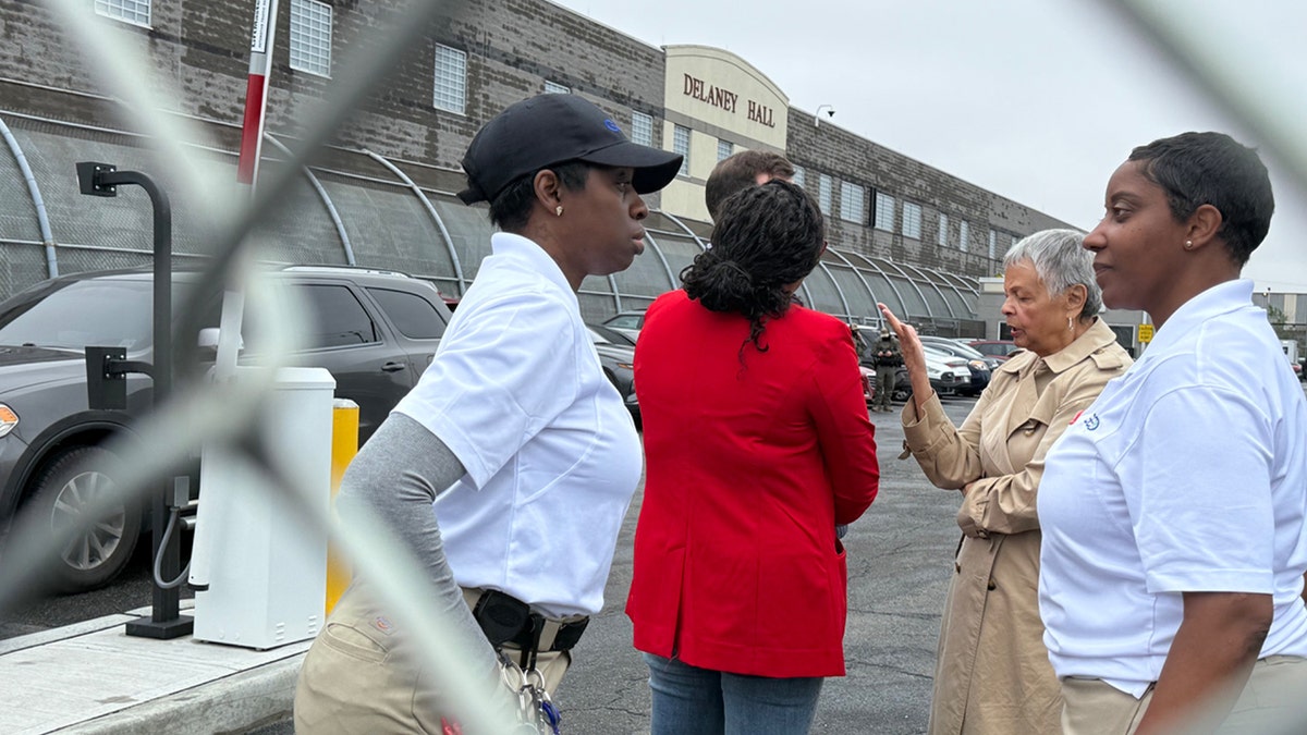 Congress members at protest