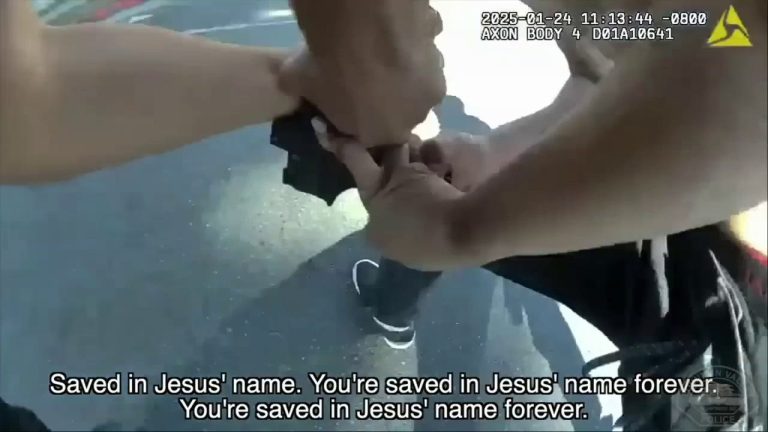 California officer’s gun stolen by half-naked suspect who was later shot dead by another officer: bodycam