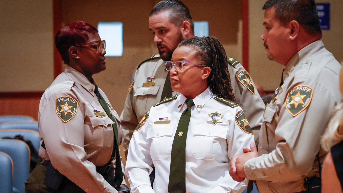 Sheriff Susan Hutson arrives to the Council Chambers for a City Council meeting at City Hall in New Orleans