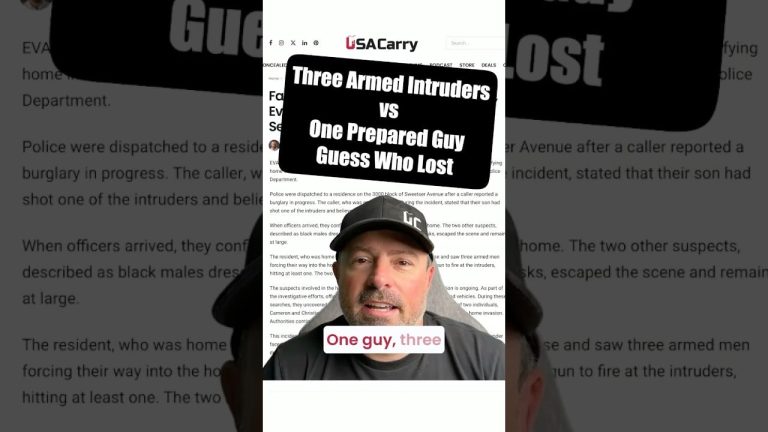 Facing Three Armed Intruders Alone, Evansville Man Shoots One Dead, Sends Two Fleeing