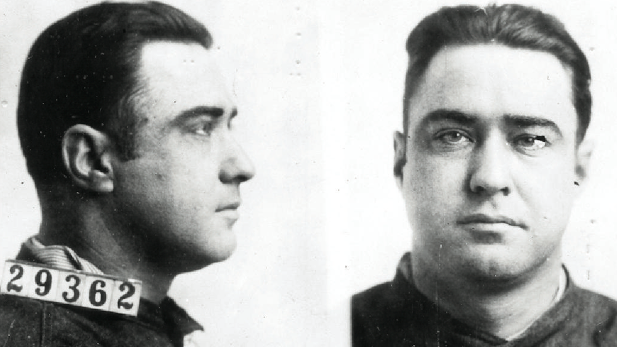 George Kelly in a booking picture