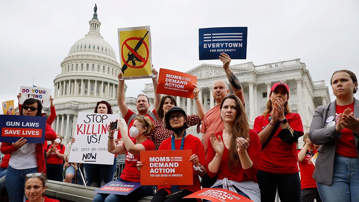 Protesters demand action on gun control outside of U.S. Capitol