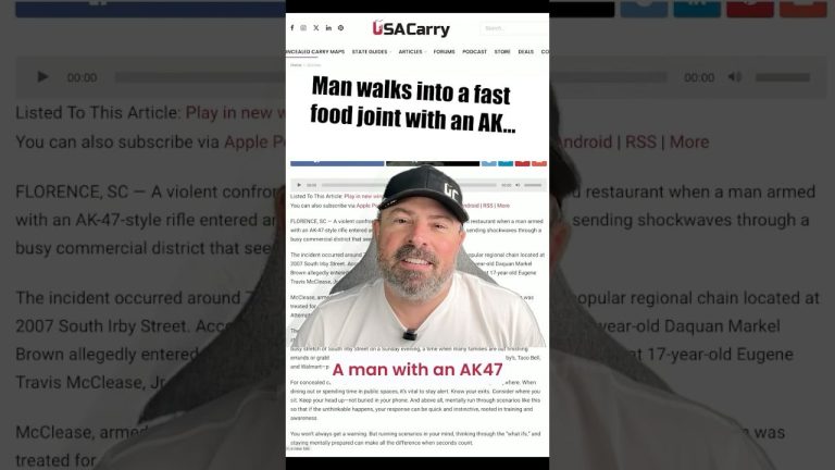 Suspect with AK-47 Opens Fire in Florence Fast Food Restaurant as 17-Year-Old Employee Shoots Back