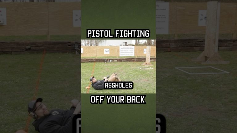 Pistol fighting off your back. #shorts #fight