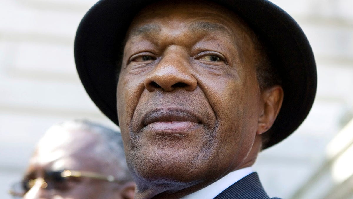 FILE - In this July 6, 2009 file photo, Washington District of Columbia Councilmember Mayor Marion Barry attends a news conference on the steps of Washington's city hall. Marion Barry may be something of a political punchline to many Americans. But inside the District of Columbia, he is adored by many as a champion of civil rights and advocate for the cityâs poor and downtrodden. (AP Photo/Manuel Balce Ceneta, File)