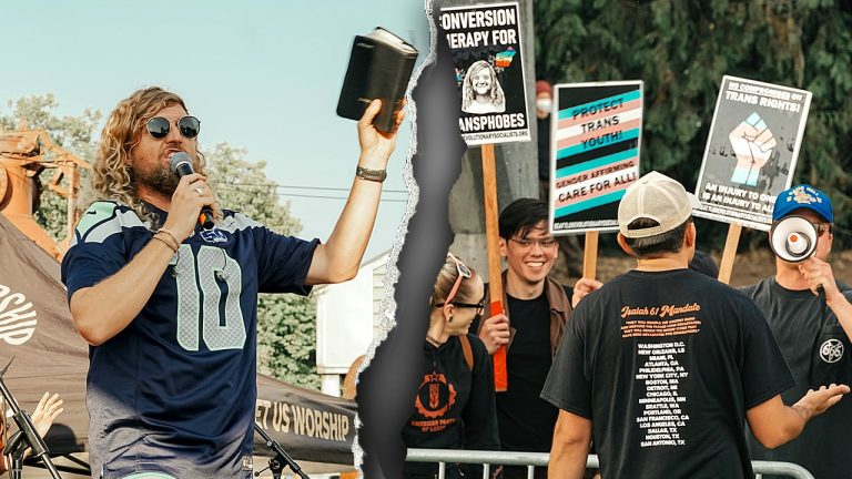 Christian worship rally in Seattle remains peaceful despite progressive protests