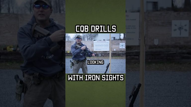 CQB drills with iron sights #shorts #selfdefense