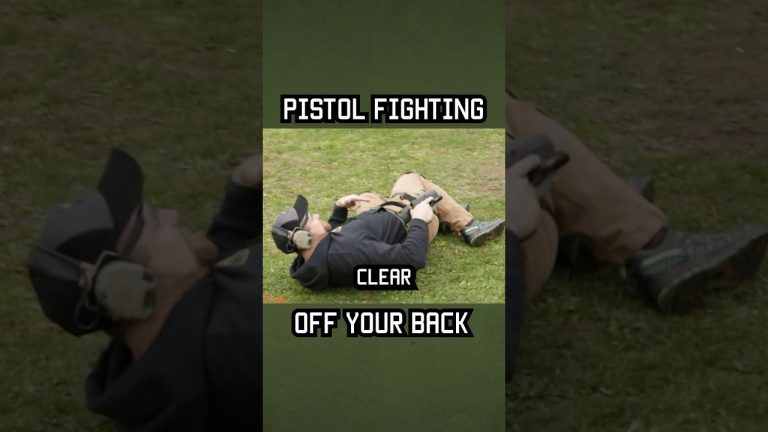 Pistol fighting OFF YOUR BACK #shorts #training #military