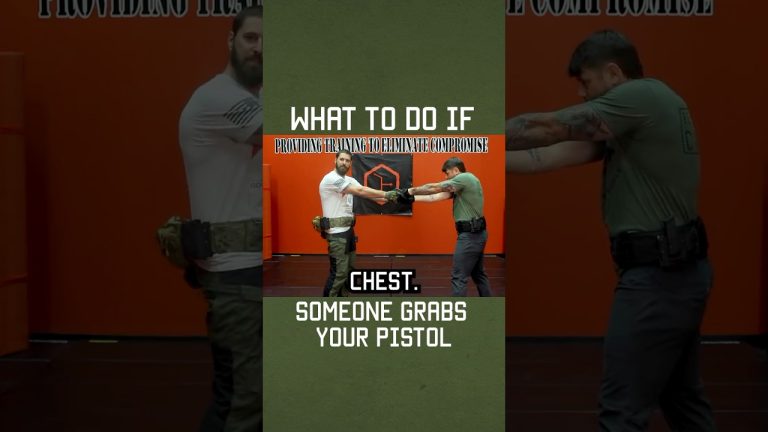 What to do if someone grabs your pistol #shorts #selfdefense