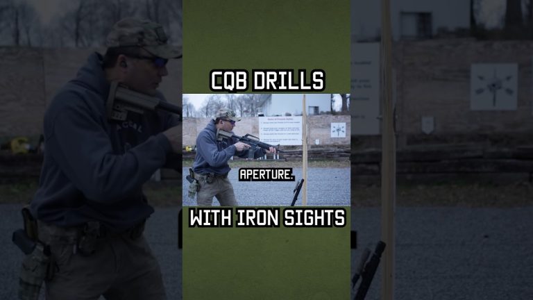 CQB drills with iron sights! #specialforces #military #shorts
