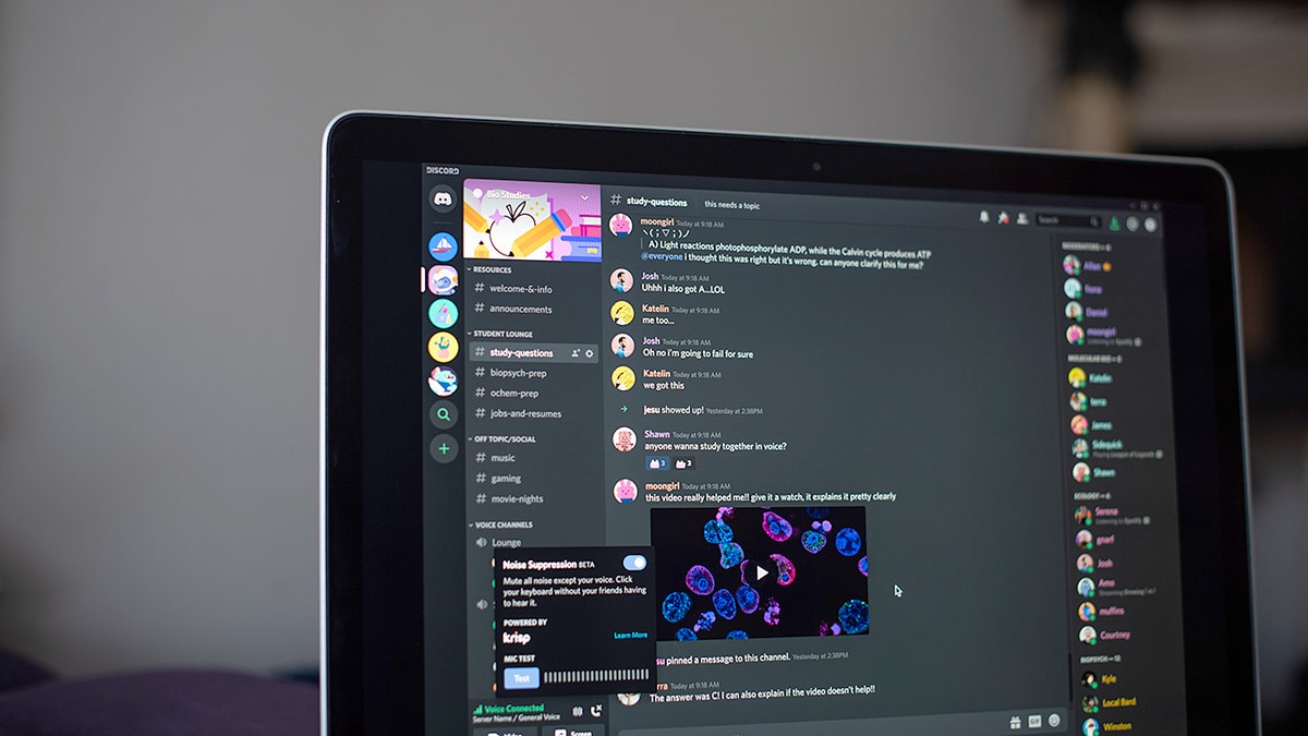 A Discord chat room