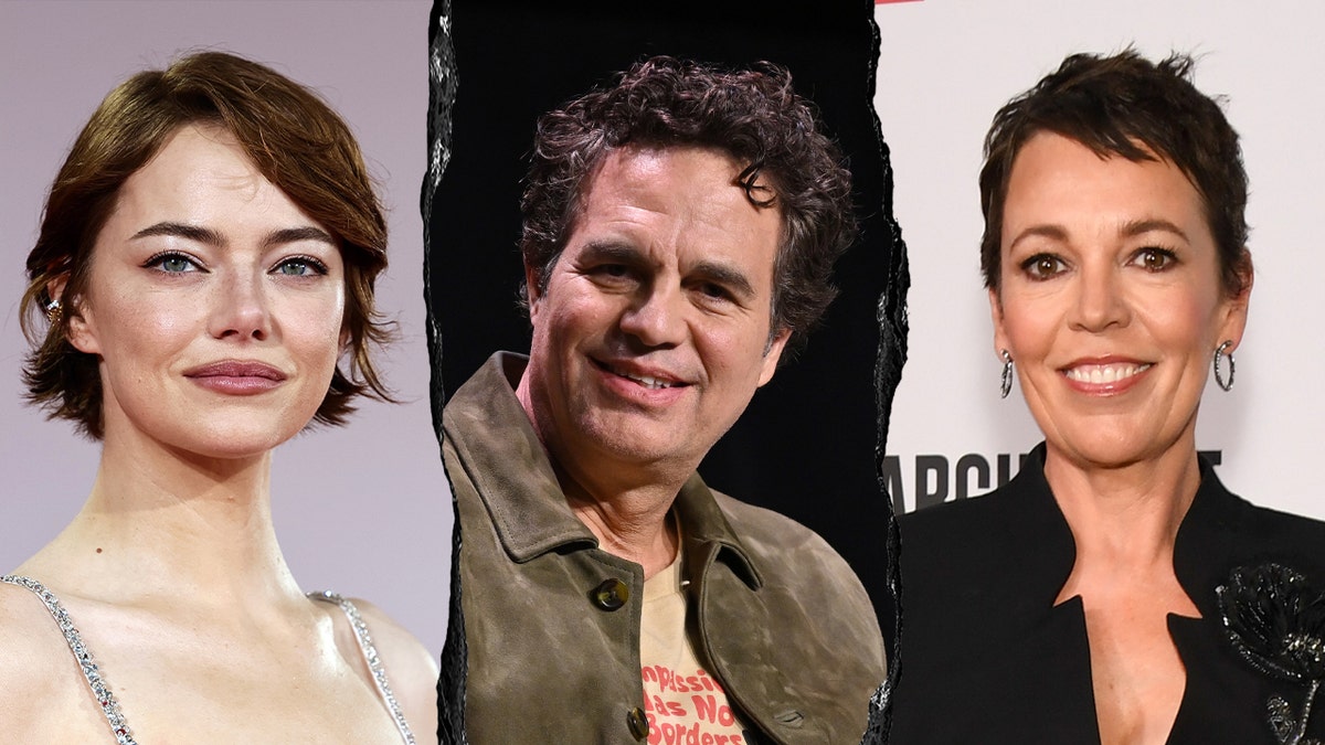 Emma Stone, Mark Ruffalo and Olivia Colman