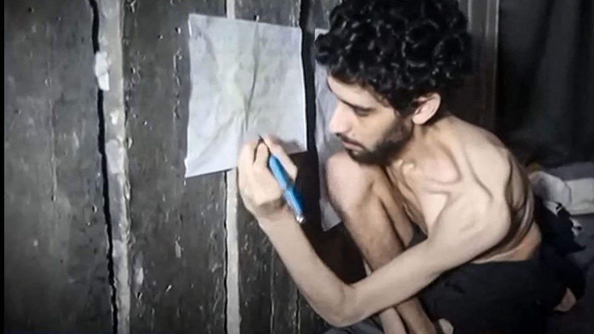 Screengrab shows Evyatar David still held by Hamas.