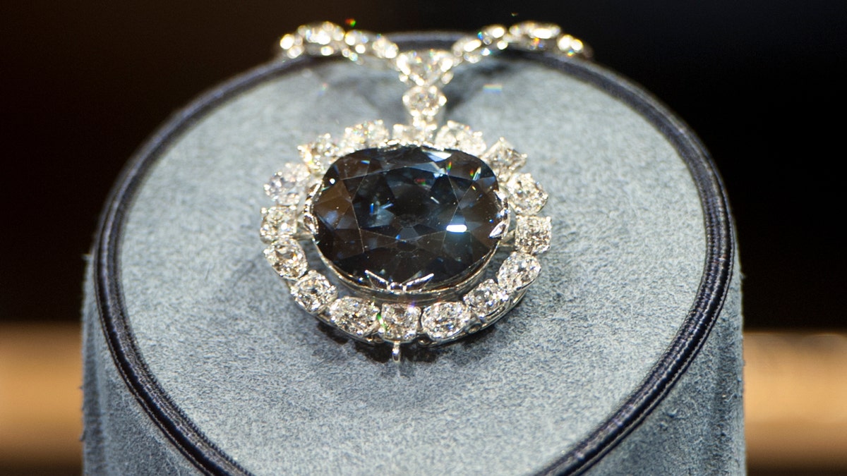 hope diamond on display