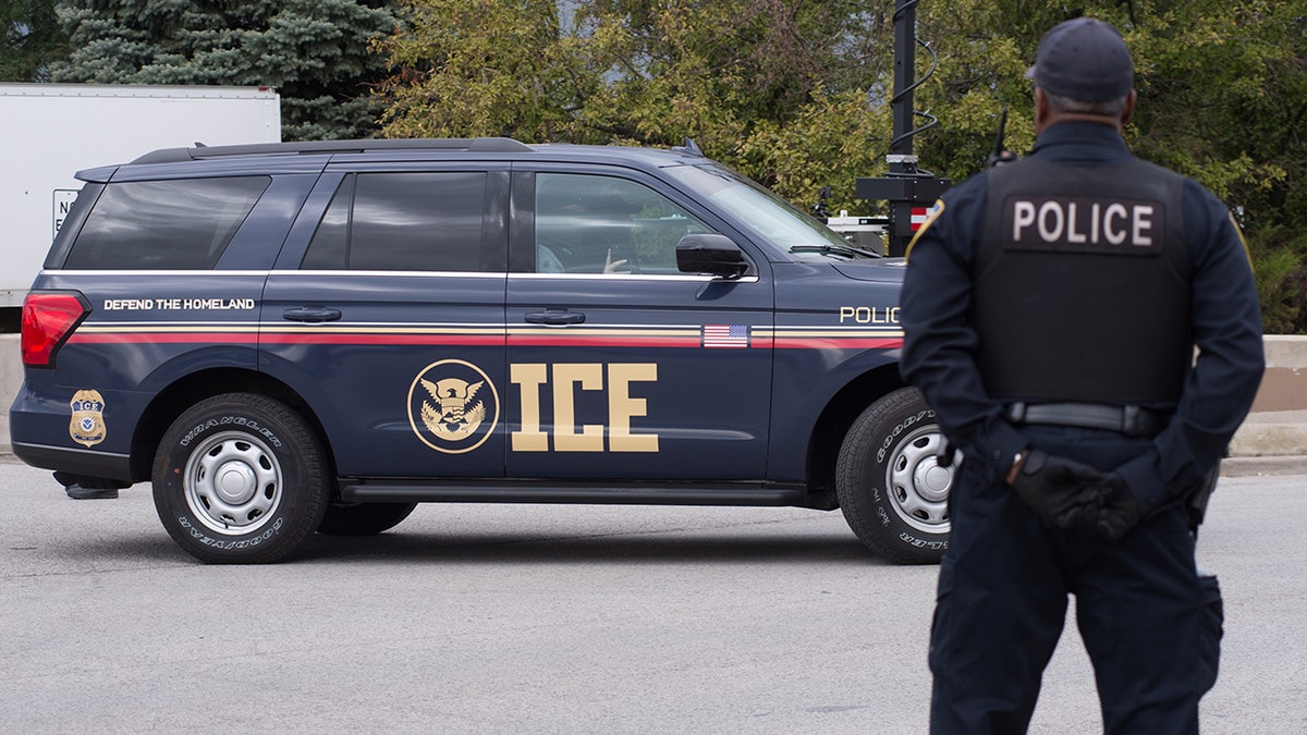 ICE vehicle near facility in Illinois