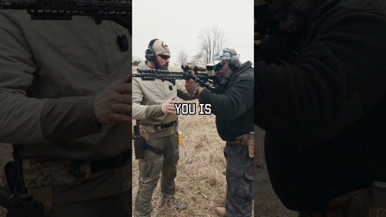 What’s the CORRECT way to hold a rifle? #shorts #opinion #tips