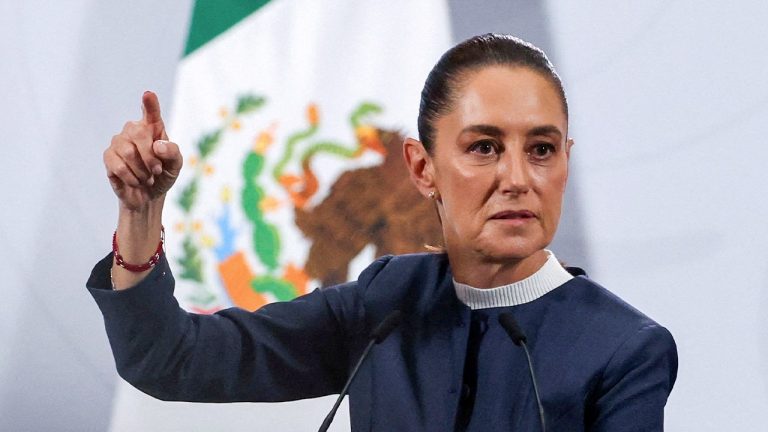 Mexican President Sheinbaum to press charges after man gropes her on walk