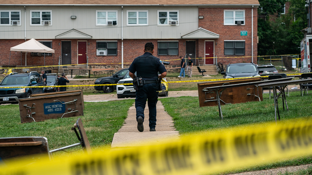 Crime scene of Baltimore mass shooting