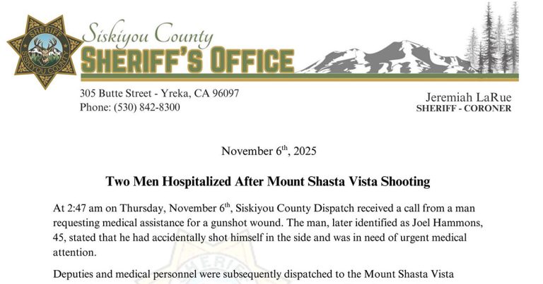 California Man Shoots Intruder Allegedly Attacking Resident with Wooden Pole