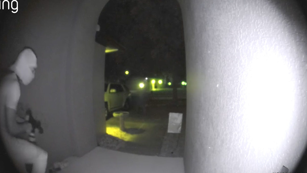 Security video of door kick challenge