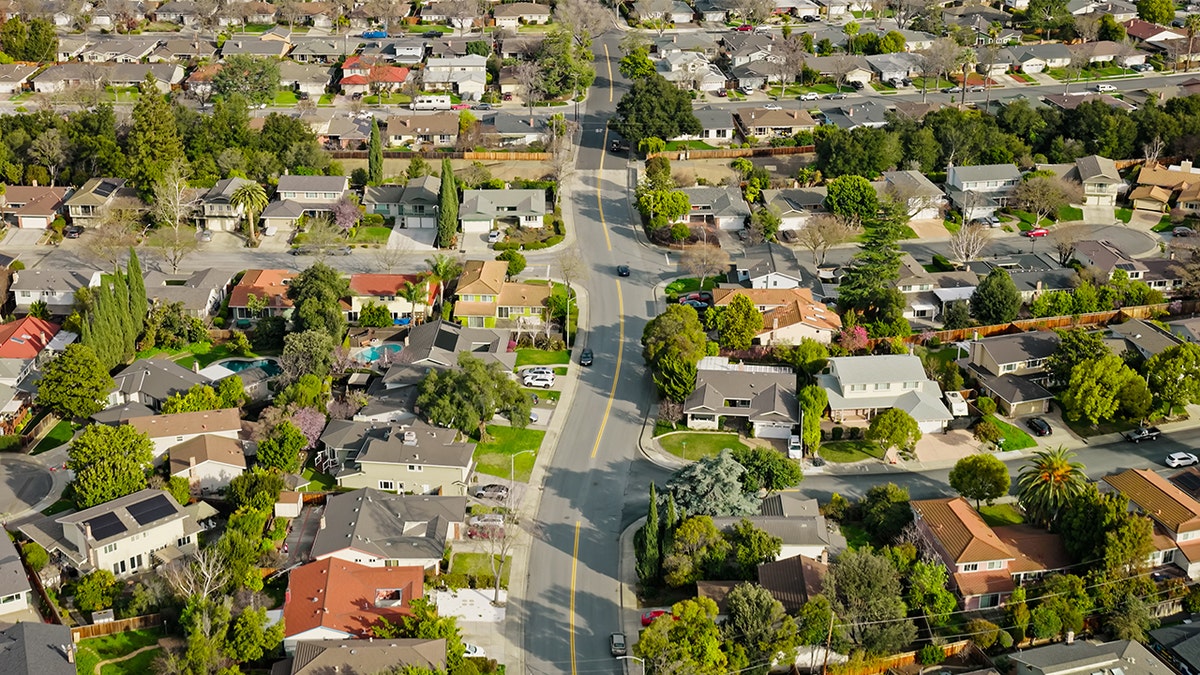 Sunnyvale, California residential streets.