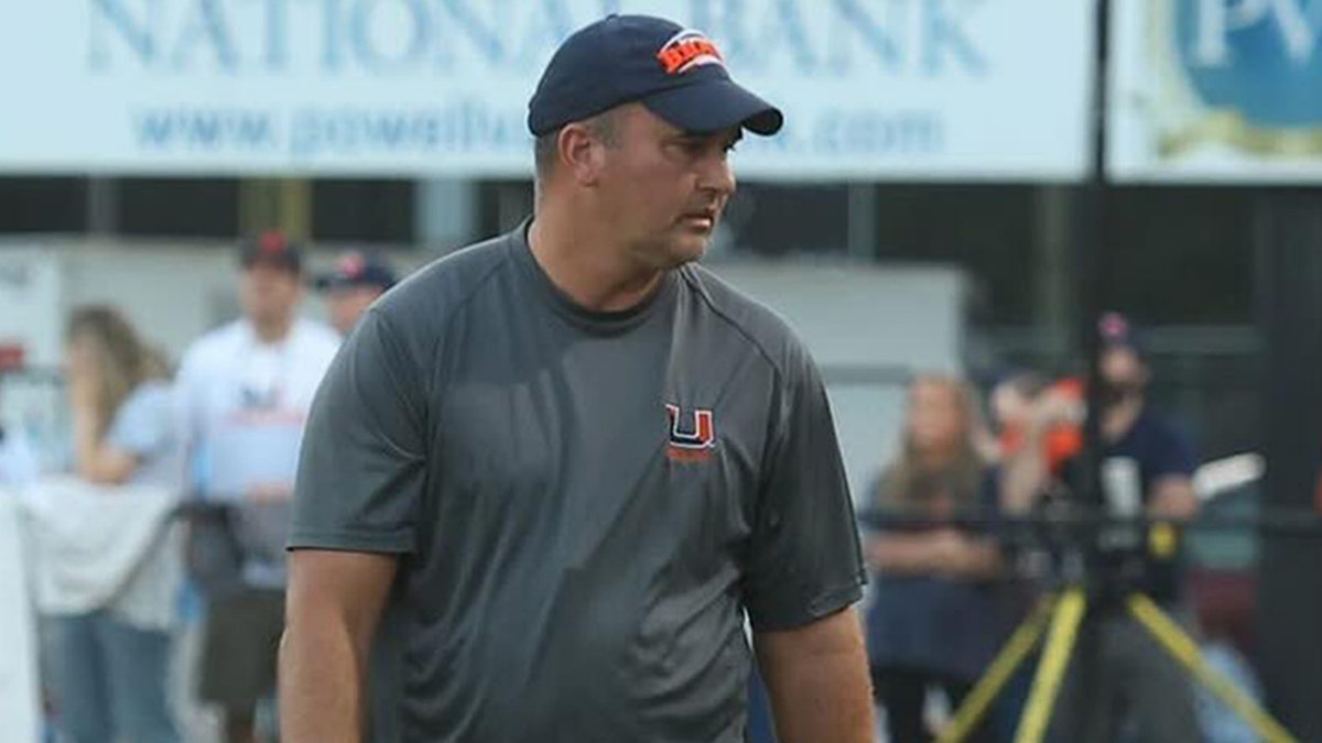 A photo of Virginia high school football coach Travis Turner