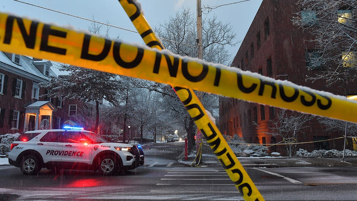 Police tape in Providence, Rhode Island