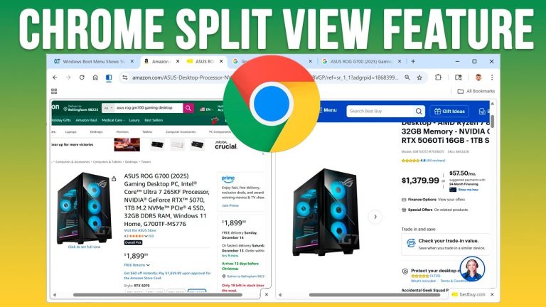 How to Use Google Chrome Split View | Side-by-Side Tabs Made Easy (Demonstration)