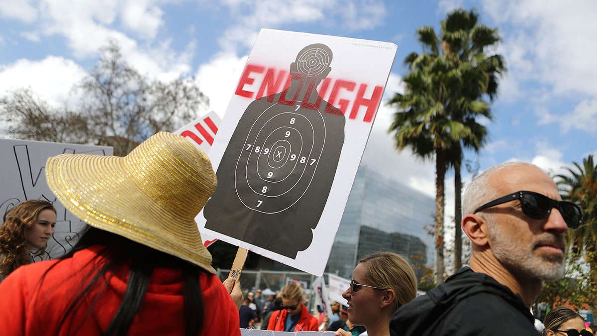 gun protest in California