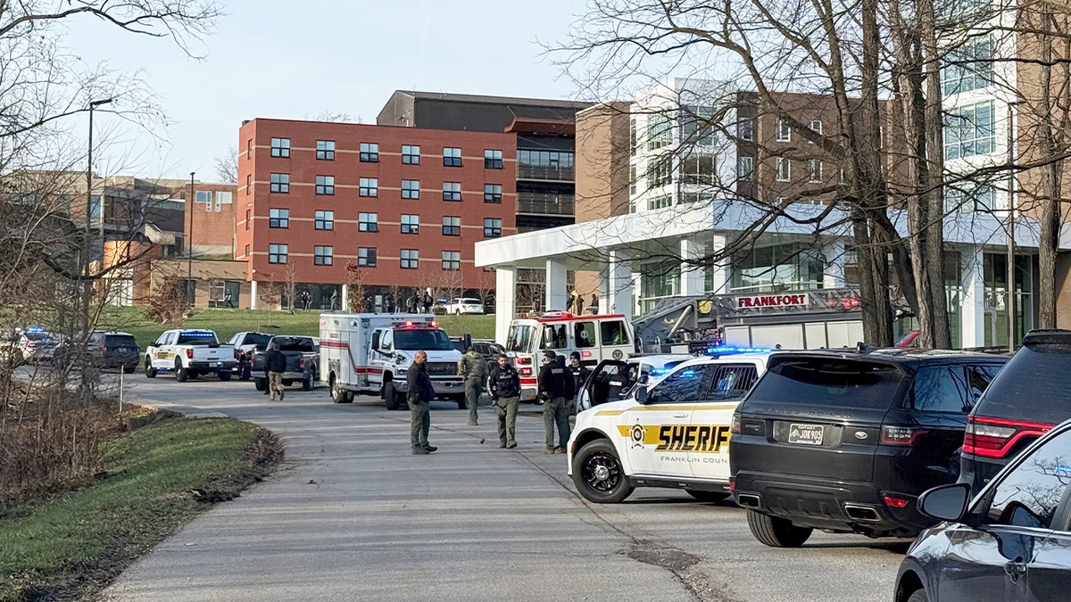 Law enforcement seen at Kentucky State University after a shooting