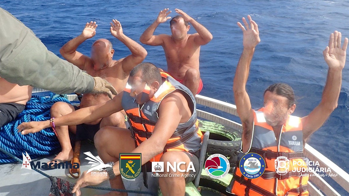 Narco-sub caught off the coast of Portugal.