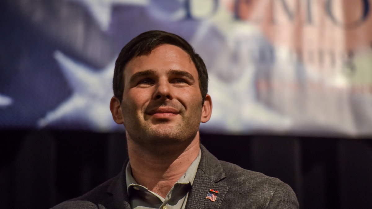 Dan Helmer at speaking event