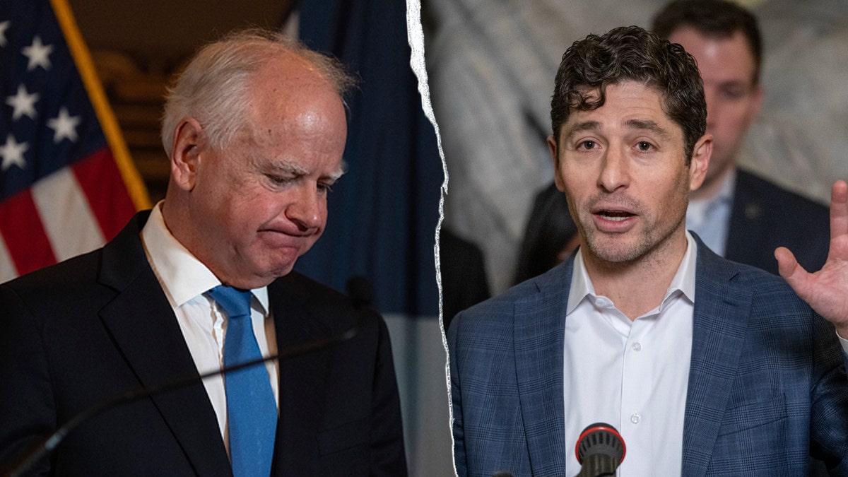 Mayor Jacob Frey and Governor Tim Walz split image.