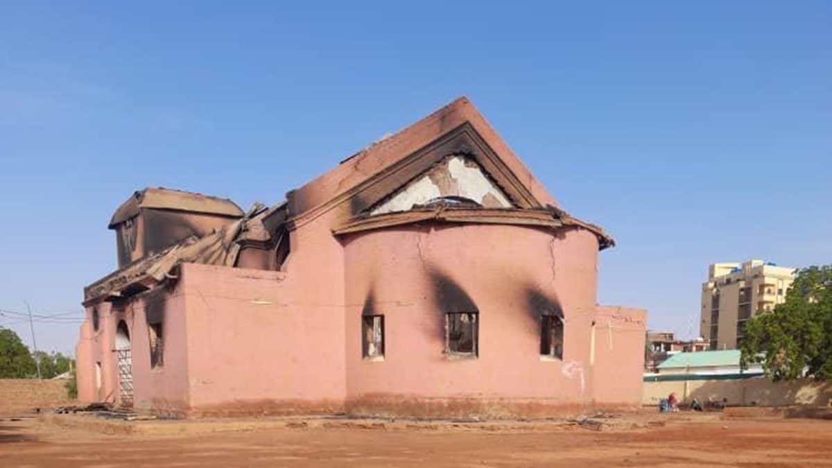 A Bombed church in Sudan