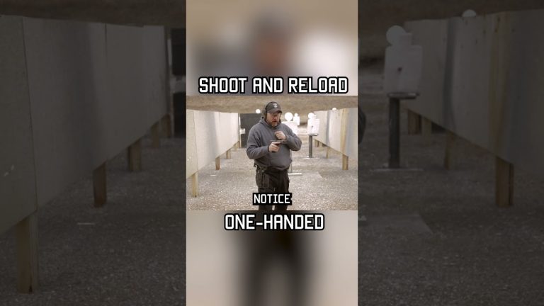 The correct way to shoot and reload ONE-HANDED #shorts #tips #military #training