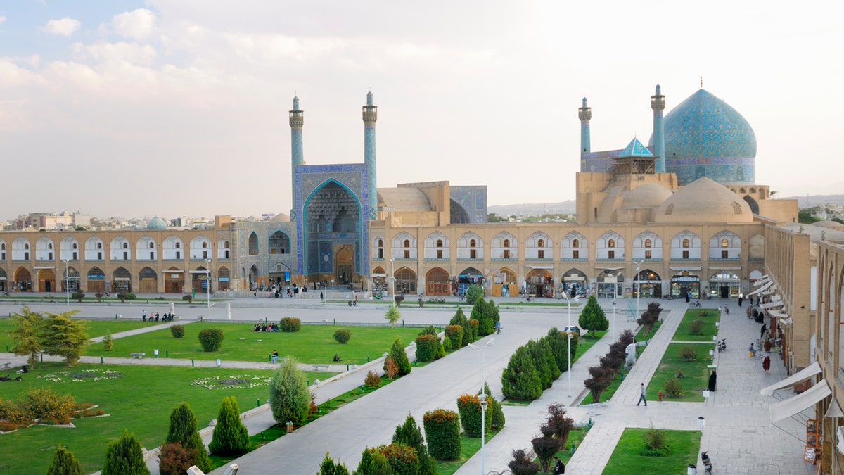 Aerial view of Naghsh-i Jahan Square, Isfahan, Iran 