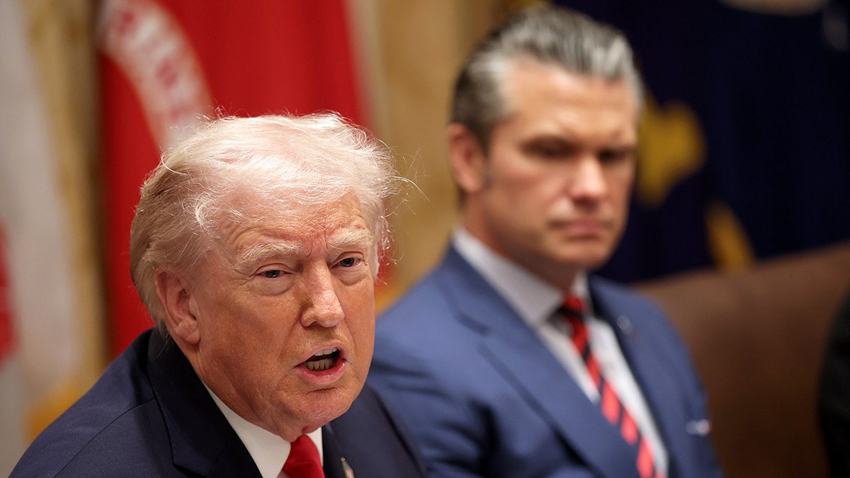 President Donald Trump and War Secretary Pete Hegseth