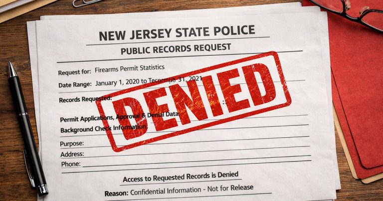 Gun Rights Journalist Sues New Jersey State Police Over Denied Carry Permit Records Request