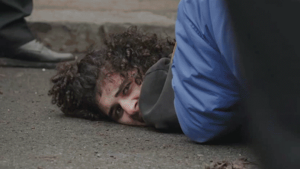 Man detained after allegedly throwing homemade explosive