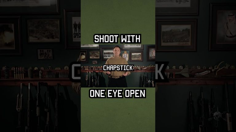 How To Make Yourself Shoot With One-Eye Open #tip #specialforces #military #training