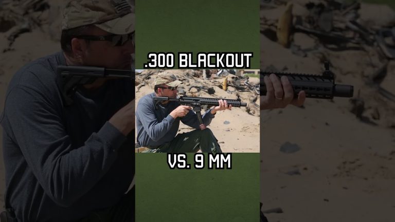 .300 Blackout vs. 9 mm #shorts #military